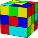 download Rubiks Cube clipart image with 0 hue color