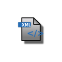 download File Icon Xml clipart image with 270 hue color