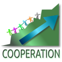 download Cooperation Leads To Success clipart image with 90 hue color