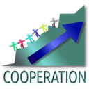 download Cooperation Leads To Success clipart image with 135 hue color