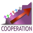 download Cooperation Leads To Success clipart image with 270 hue color