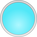 download Shiny Blue Circle clipart image with 315 hue color