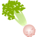 download Celery With Root clipart image with 315 hue color