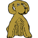 download Dog Front View clipart image with 0 hue color