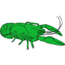 download Crayfish clipart image with 135 hue color