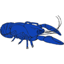 download Crayfish clipart image with 225 hue color