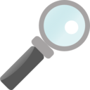 download Magnifying Glass clipart image with 0 hue color