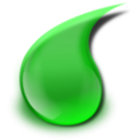 download Slime Drop 2 clipart image with 180 hue color