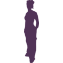 download Girl Standing clipart image with 270 hue color
