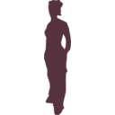 download Girl Standing clipart image with 315 hue color