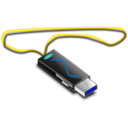 download Usb Stick clipart image with 180 hue color