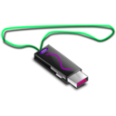 download Usb Stick clipart image with 270 hue color