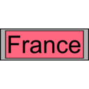 download Digital Display With France Text clipart image with 270 hue color