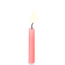 download Candle clipart image with 0 hue color