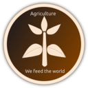 download Agriculture Logo clipart image with 270 hue color
