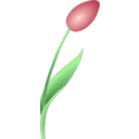 download Simple Tulip clipart image with 0 hue color