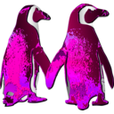 download Tux Love 2 clipart image with 90 hue color