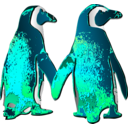 download Tux Love 2 clipart image with 315 hue color