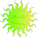 download Angry Hot Sun clipart image with 45 hue color
