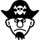 download Angry Young Pirate clipart image with 0 hue color