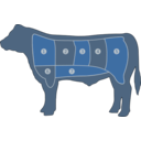 download Beef Chart clipart image with 180 hue color