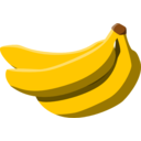 download Bananas clipart image with 0 hue color