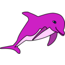 download Delphin clipart image with 90 hue color