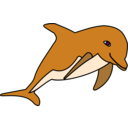 download Delphin clipart image with 180 hue color