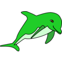 download Delphin clipart image with 270 hue color