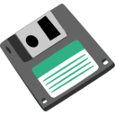 download Floppy Diskette clipart image with 270 hue color