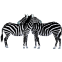 download Zebras clipart image with 180 hue color