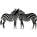 download Zebras clipart image with 0 hue color
