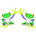 download Frog By Sonny clipart image with 45 hue color