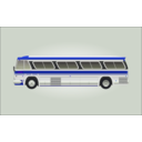 download 1960s Gm Pd 4106 Bus clipart image with 225 hue color