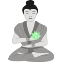 download Buddha clipart image with 180 hue color