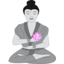 download Buddha clipart image with 0 hue color