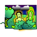 download Adam Eve Sad clipart image with 45 hue color