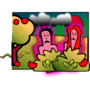 download Adam Eve Sad clipart image with 315 hue color
