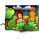 download Adam Eve Sad clipart image with 0 hue color