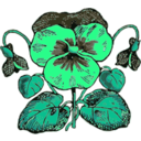 download Pansy clipart image with 90 hue color