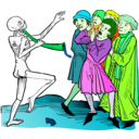 download Dance Macabre 4 clipart image with 90 hue color