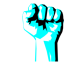 download Worker Fist clipart image with 180 hue color