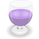 download Red Wine Glass clipart image with 270 hue color
