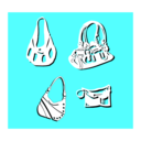 download Bags clipart image with 180 hue color
