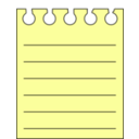 download Notes clipart image with 0 hue color