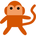 download Cheeky Monkey clipart image with 0 hue color