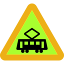 download Tram Roadsign clipart image with 45 hue color