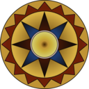 Colorful Compass Rose