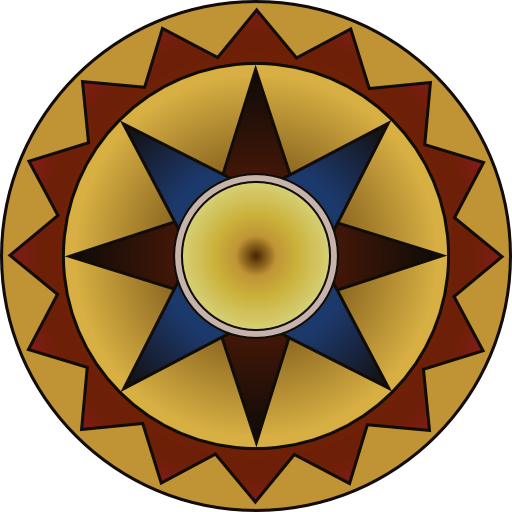 Colorful Compass Rose