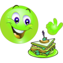 download Delicious Smiley Emoticon clipart image with 45 hue color